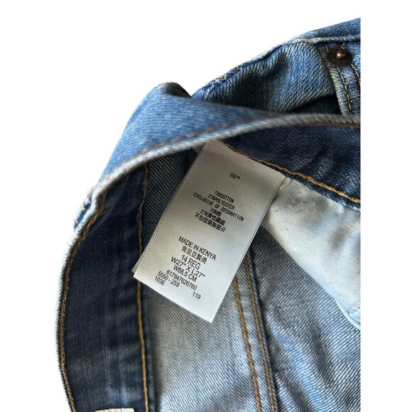 Levi’s Boys 550 Relaxed Jeans Size 14 Regular Medium Wash Denim 27x27 - Picture 3 of 4